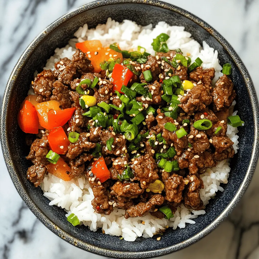 Whip up a flavorful Beef and Pepper Rice Bowl that's sure to impress! This easy recipe features tender beef, colorful bell peppers, and savory rice, making it a perfect weeknight dinner. Serve it with your favorite sauce for an extra kick! Save this delicious meal idea for your next family gathering or casual get-together.