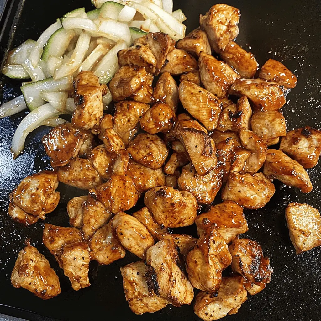Get ready for a delightful meal with this Blackstone Hibachi Chicken! Packed with juicy chicken, fresh veggies, and a savory sauce, it’s perfect for a family dinner or weekend gathering. This easy-to-follow recipe will have everyone asking for seconds. Save it now to impress your guests any night of the week!