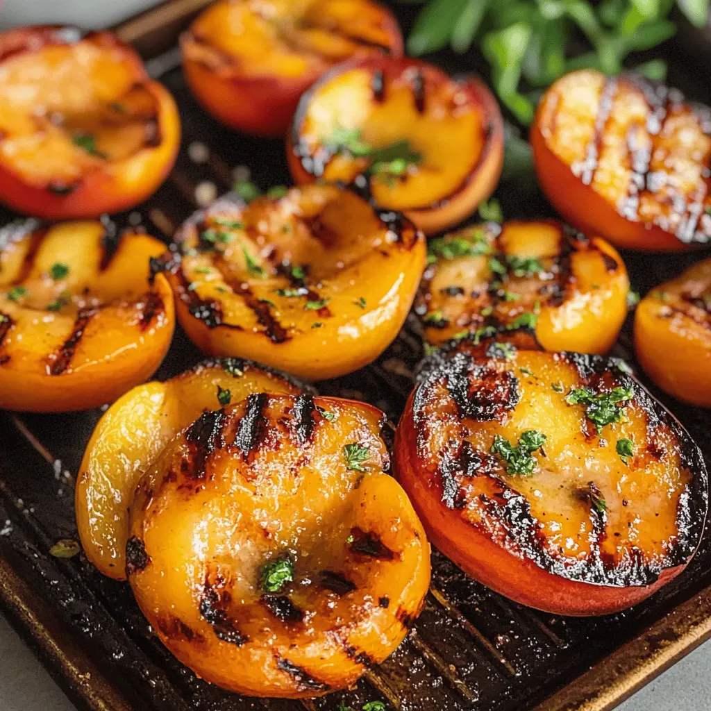Grill up a sweet treat with these Brown Sugar Grilled Peaches! The caramelized exterior and juicy interior make these peaches a perfect dessert or snack. Just a few ingredients create a delightful flavor that pairs beautifully with ice cream or yogurt. Save this recipe for your next summer BBQ or family gathering!