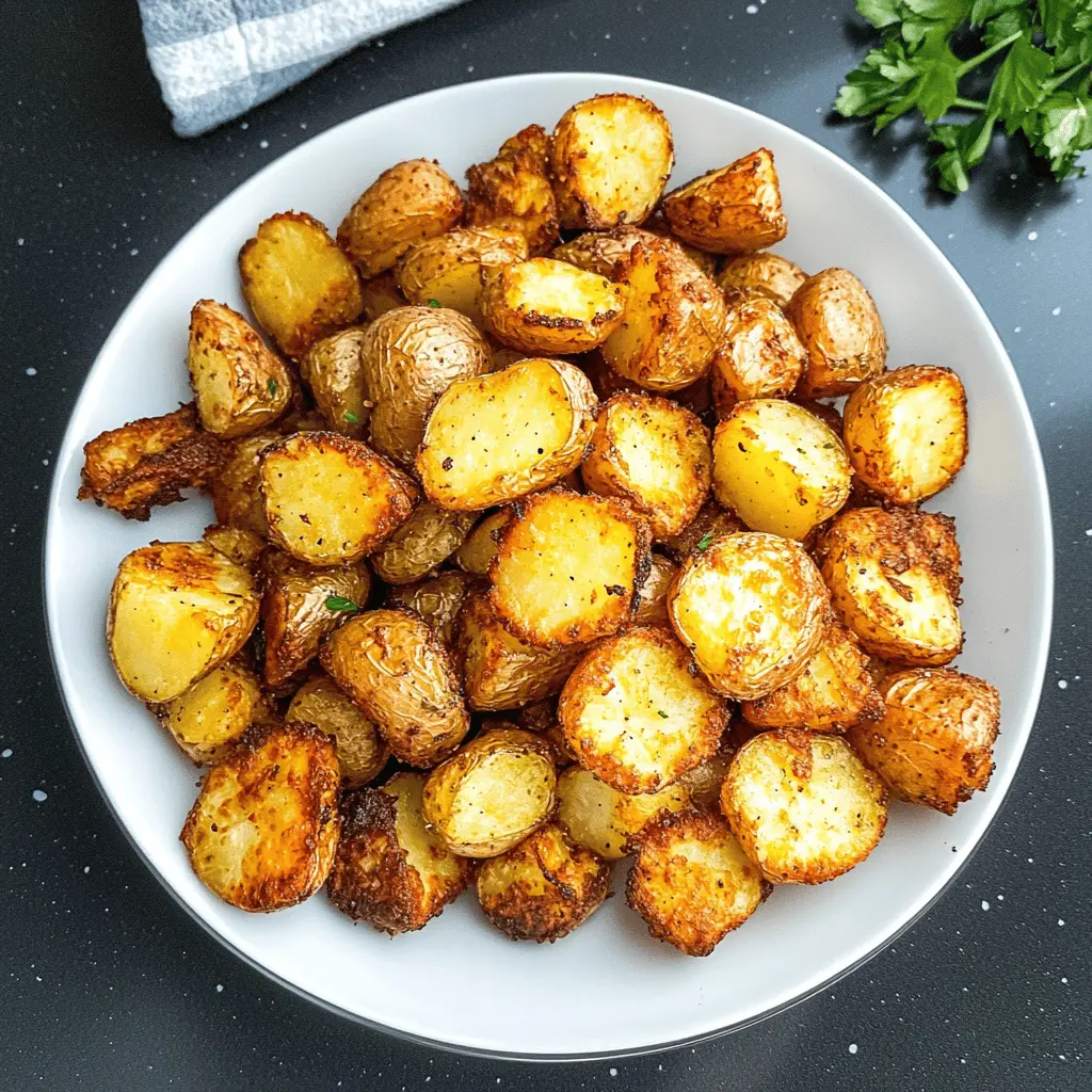 Looking for a quick and tasty side dish? These Crispy Air Fryer Potatoes are just what you need! With their golden, crunchy exterior and fluffy inside, they are seasoned to perfection for a delicious flavor. Perfect for family dinners or casual gatherings. Save this recipe to enjoy a healthier twist on classic crispy potatoes anytime!