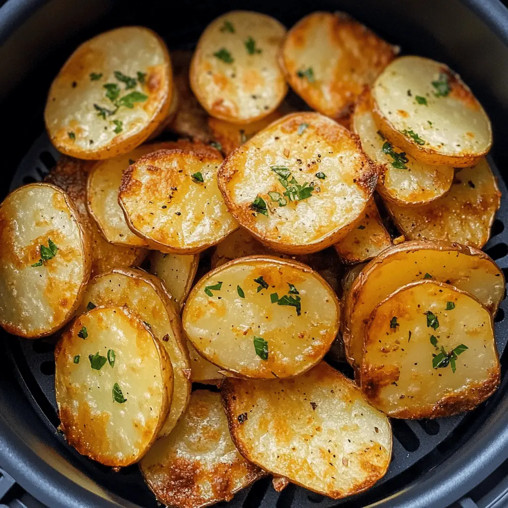 Crispy sliced potatoes made in the air fryer are a game changer! With their golden, crunchy exterior and fluffy inside, these potatoes are perfect as a snack or a side dish. Using minimal oil, you can enjoy all the flavor without the guilt! Save this recipe for your next gathering or cozy evening at home. Perfectly seasoned and easy to whip up, these will become a household favorite!