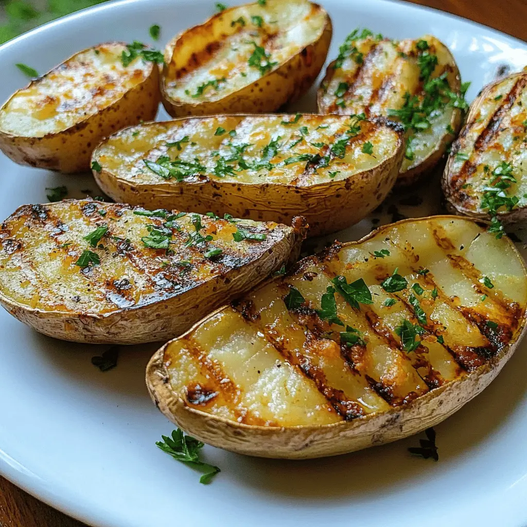 These Grilled Baked Potatoes are a delicious twist on a classic! Perfectly crispy on the outside and fluffy on the inside, they’re seasoned to perfection and make a great side dish for any BBQ. Save this recipe to impress your friends at your next cookout or family gathering! Enjoy smoky flavors with every bite!