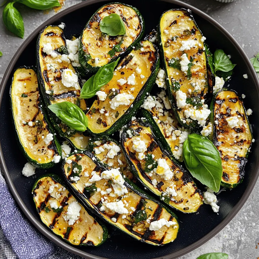 Looking for a tasty and healthy side dish? This Grilled Zucchini with Feta and Basil is packed with flavor! The smoky grilled zucchini pairs perfectly with tangy feta cheese and fresh basil. It's an ideal choice for summer barbecues or as a light appetizer. Save this recipe for a simple yet delicious addition to your next meal!