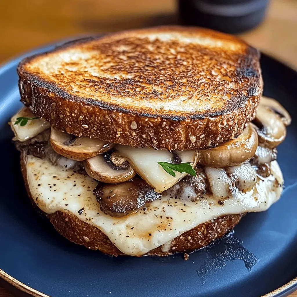 Satisfy your burger cravings with this delicious Mushroom Swiss Patty Melt! Layers of juicy beef, sautéed mushrooms, and melted Swiss cheese come together in a perfect grilled sandwich. Ideal for lunch or a cozy dinner, this recipe is sure to delight everyone at the table. Save this tasty treat for your next mealtime!