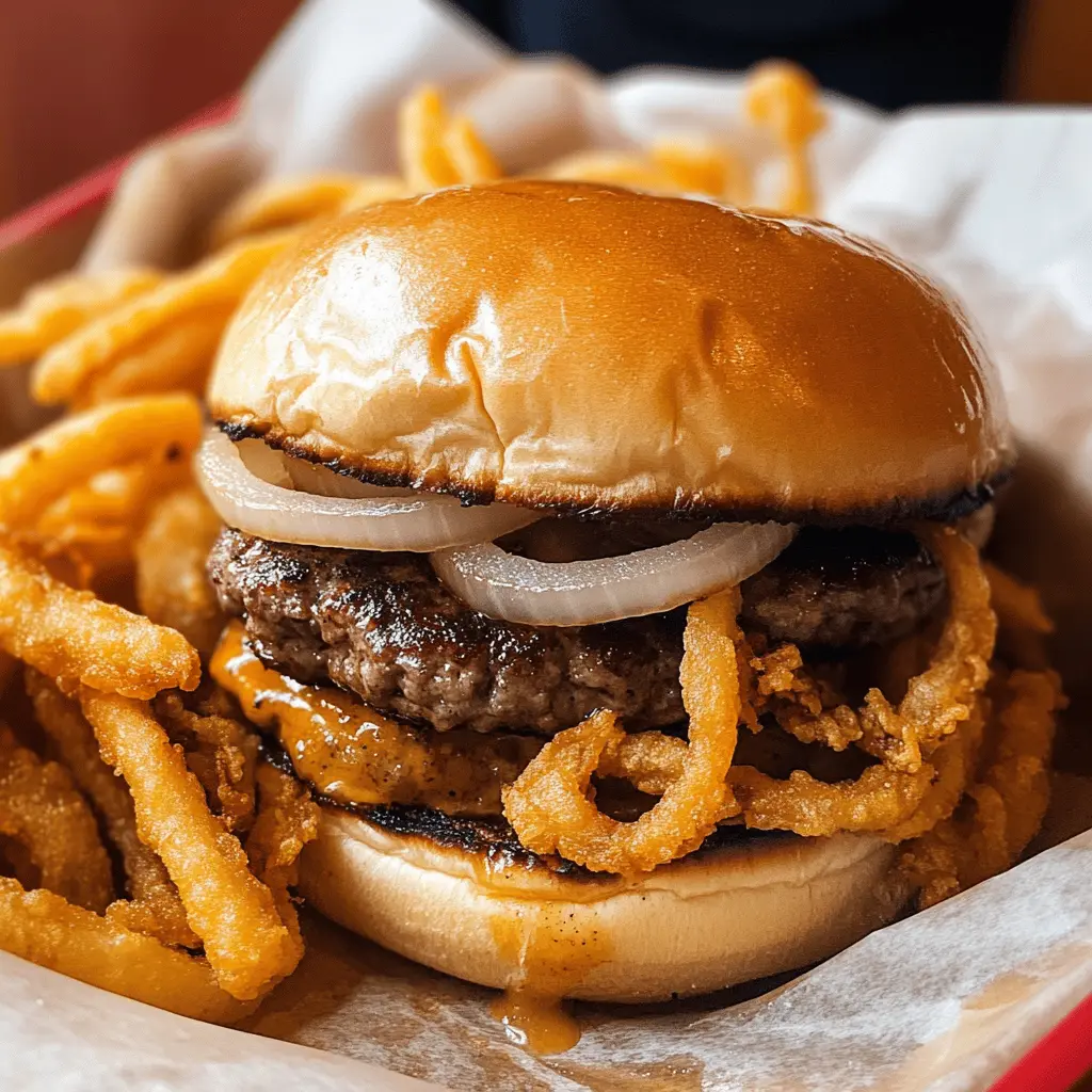 Get ready to taste a classic with a twist! These Oklahoma Fried Onion Burgers combine juicy beef patties with crispy, golden fried onions for a mouthwatering flavor explosion. Perfect for your next outdoor BBQ or family dinner, these burgers will impress everyone. Save this recipe now for a fun and delicious meal the whole crowd will love!