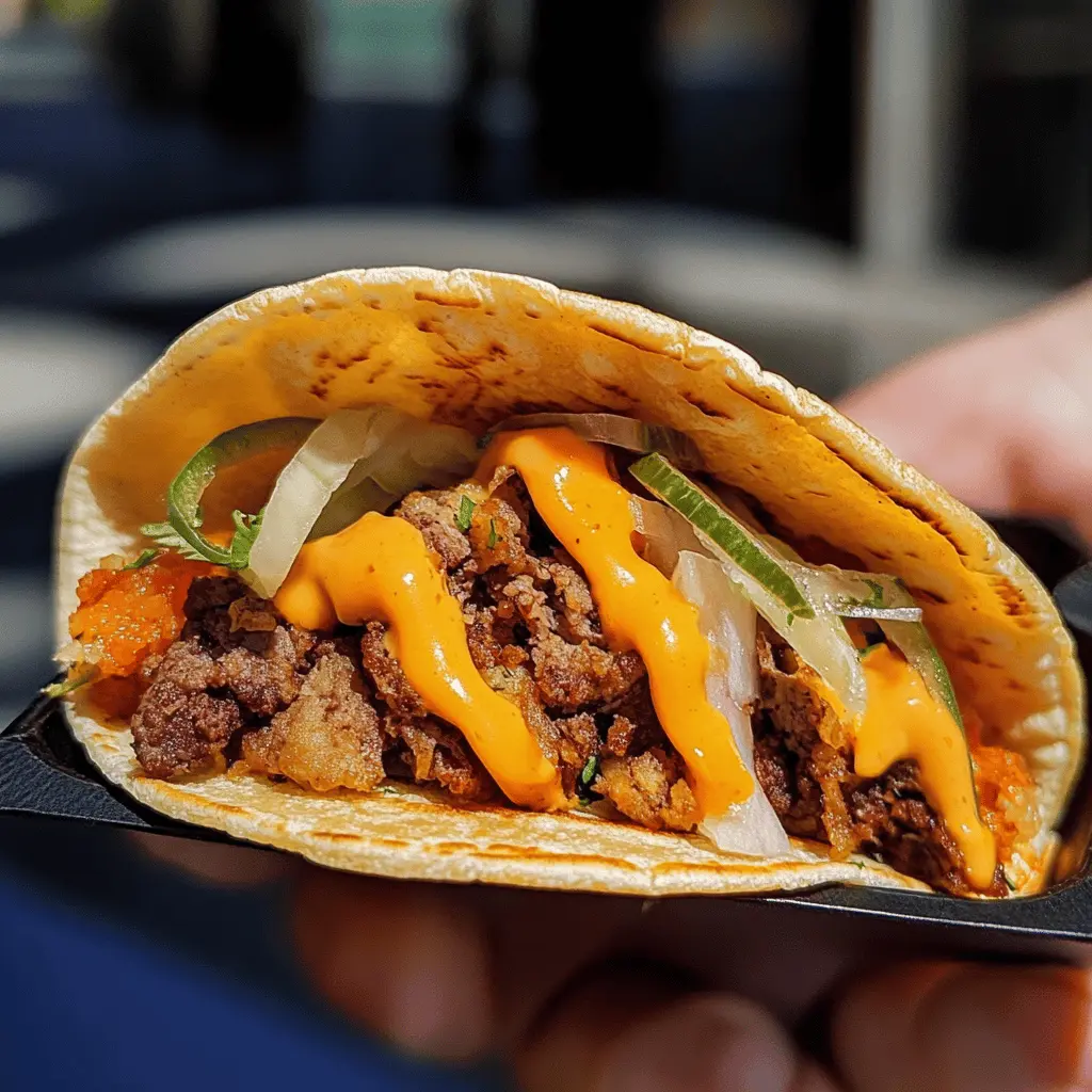 Easy Smash Burger Tacos Recipe