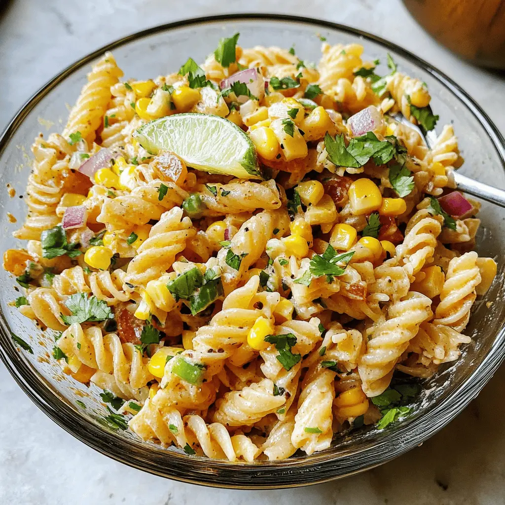Easy Mexican Street Corn Pasta Salad Recipe