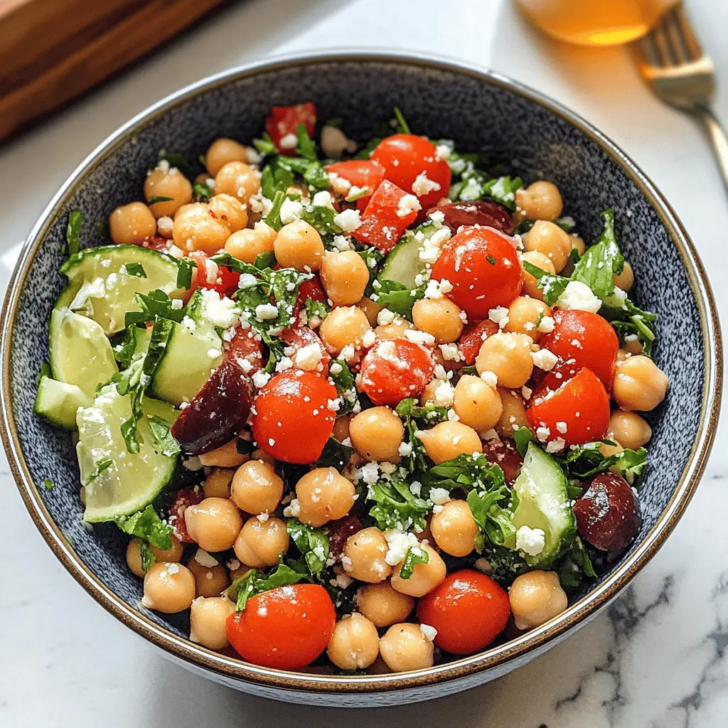 Easy Mediterranean Chickpea Salad Recipe
