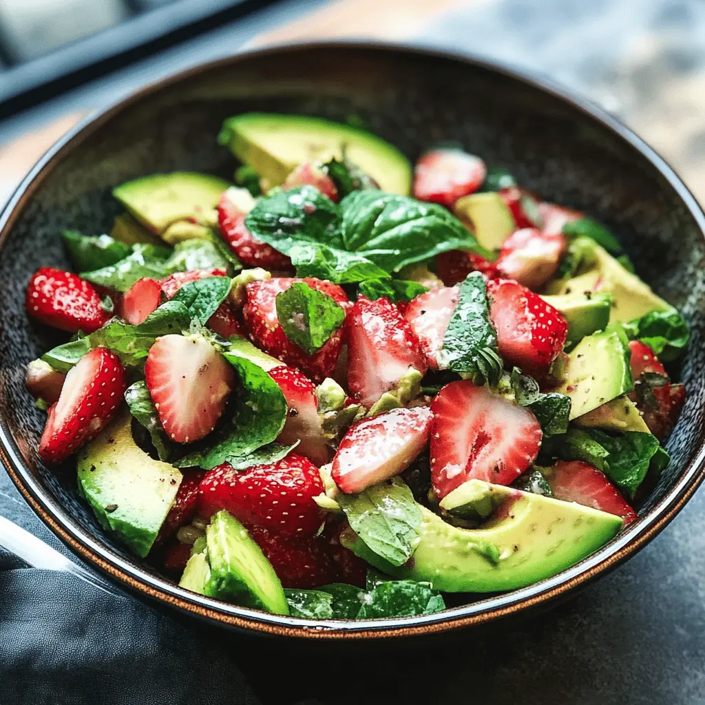 Easy Strawberry Avocado Salad Recipe