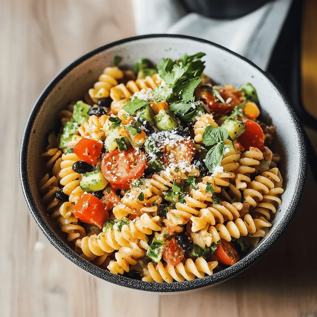 Easy High Protein Pasta Salad Recipe