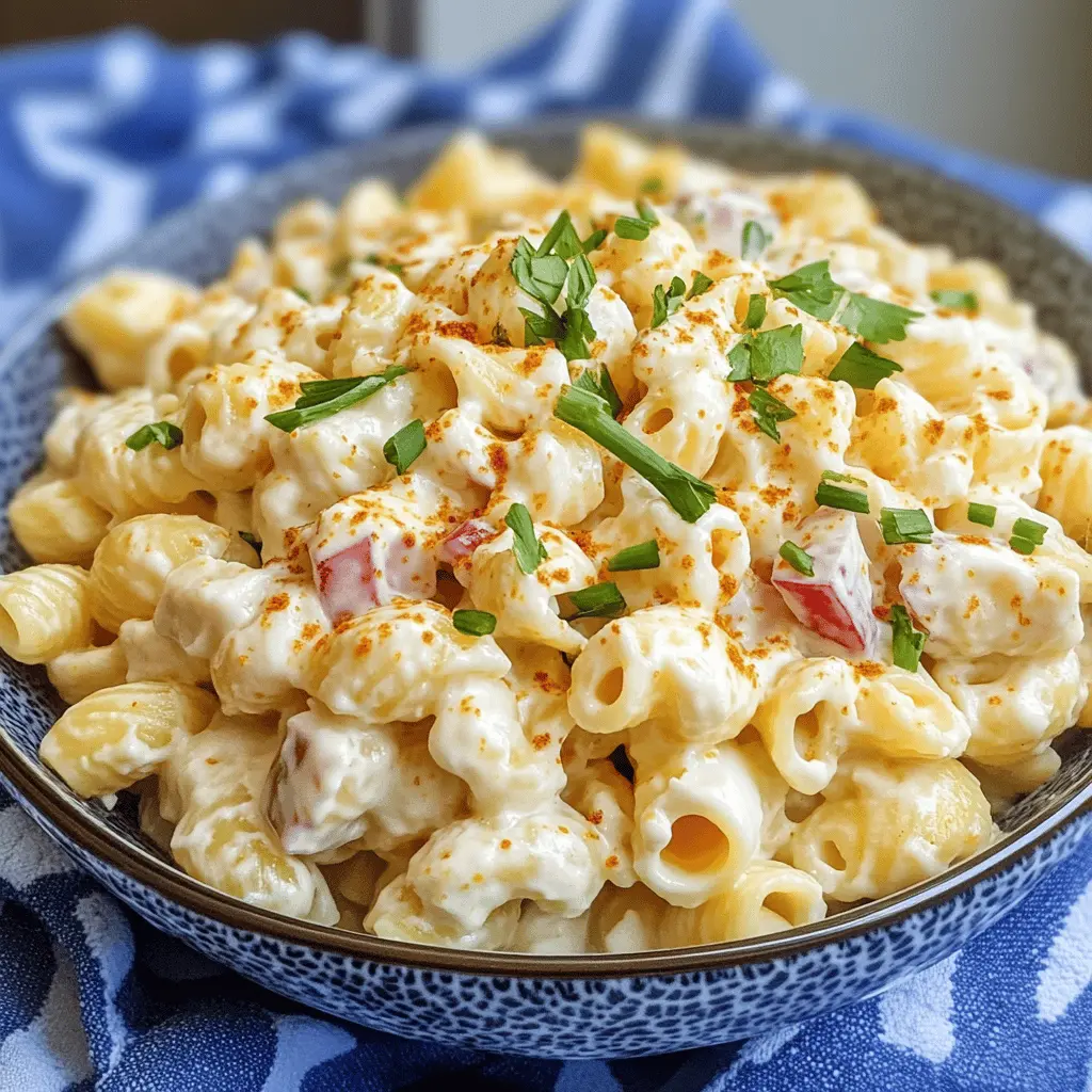 Easy Deviled Egg Pasta Salad Recipe