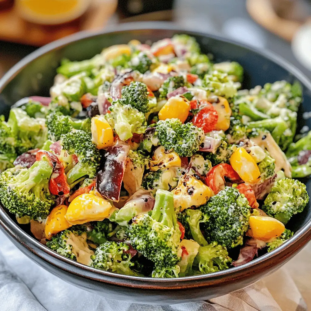 Easy Cheesy Broccoli Salad Recipe