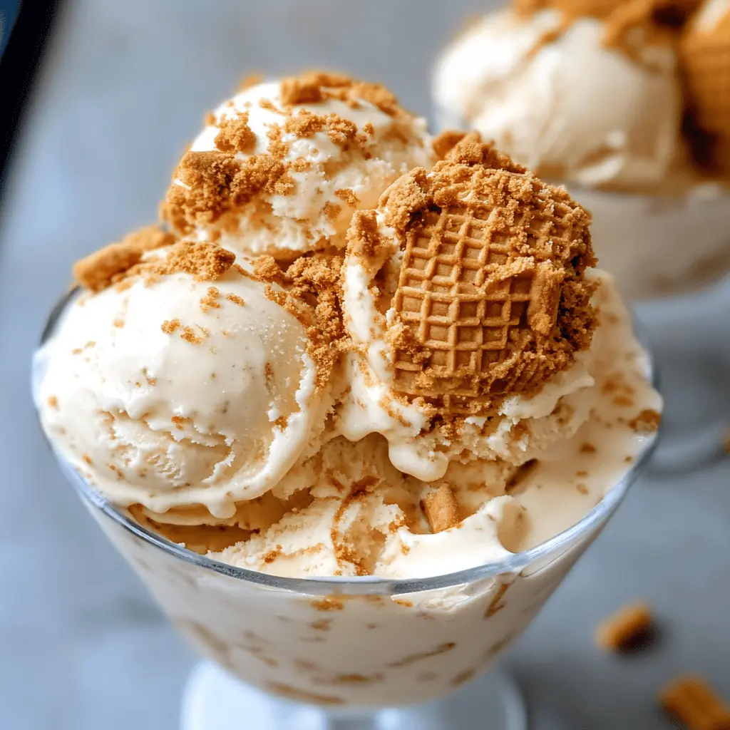 Easy Homemade Biscoff Ice Cream Recipe