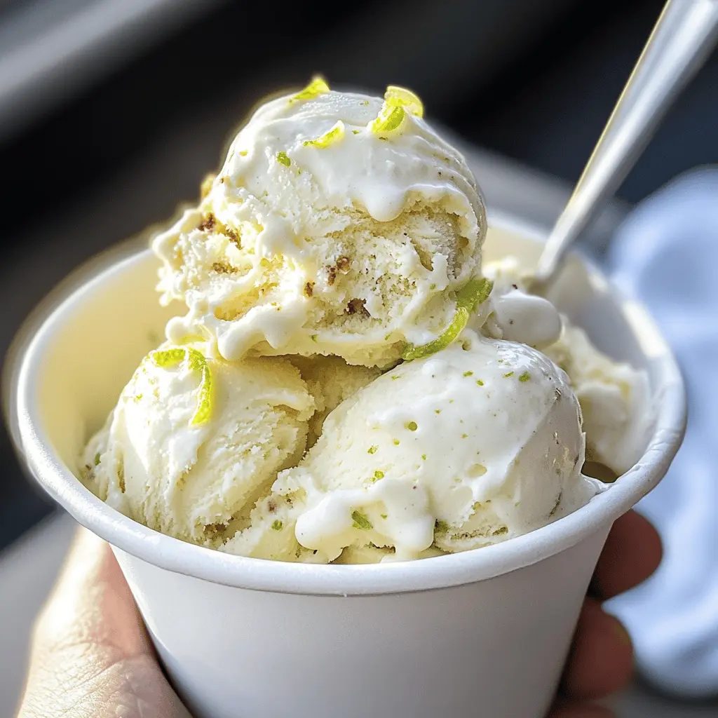 Easy Homemade Key Lime Pie Ice Cream Recipe