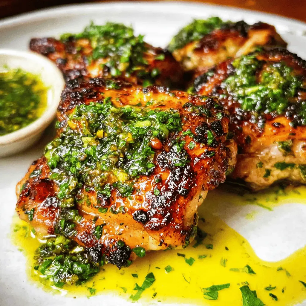 Easy Chimichurri Chicken Thighs Recipe