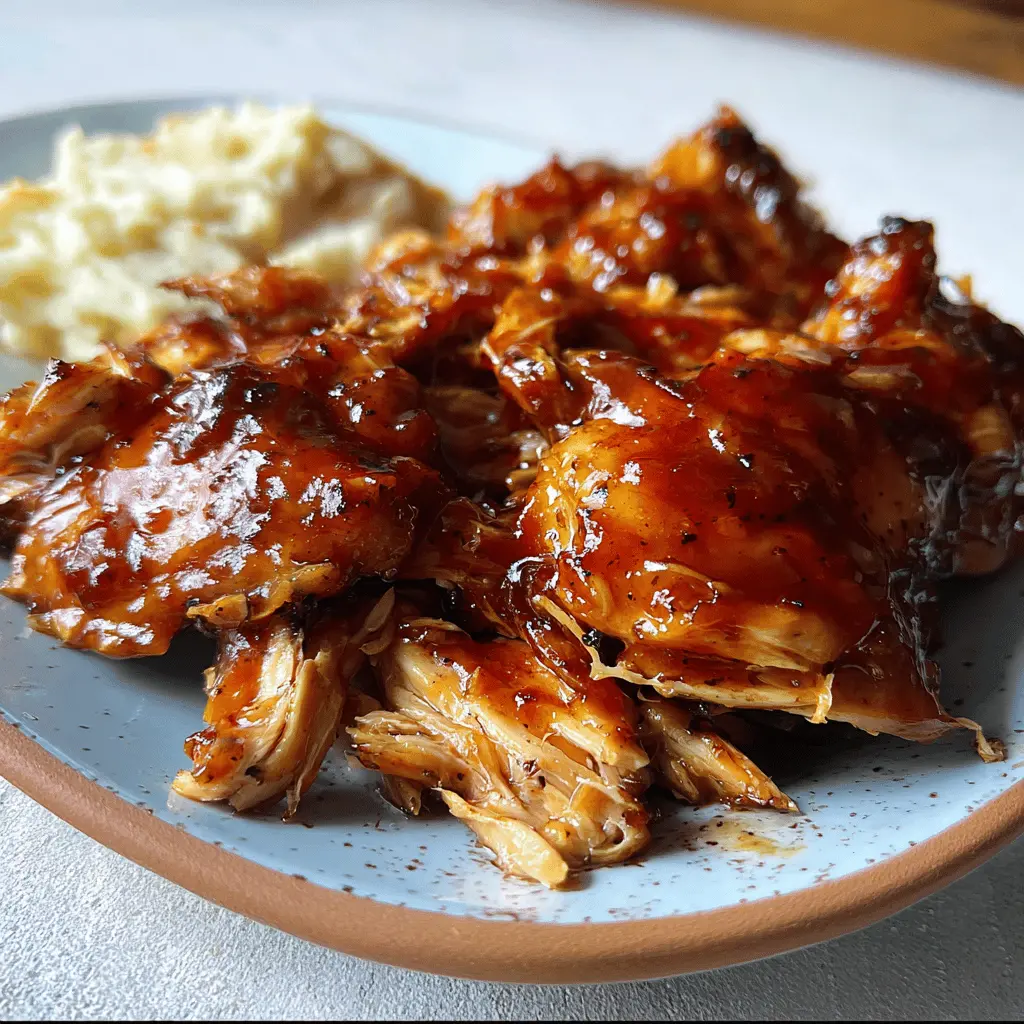 Easy Slow Cooker Peach BBQ Chicken Recipe
