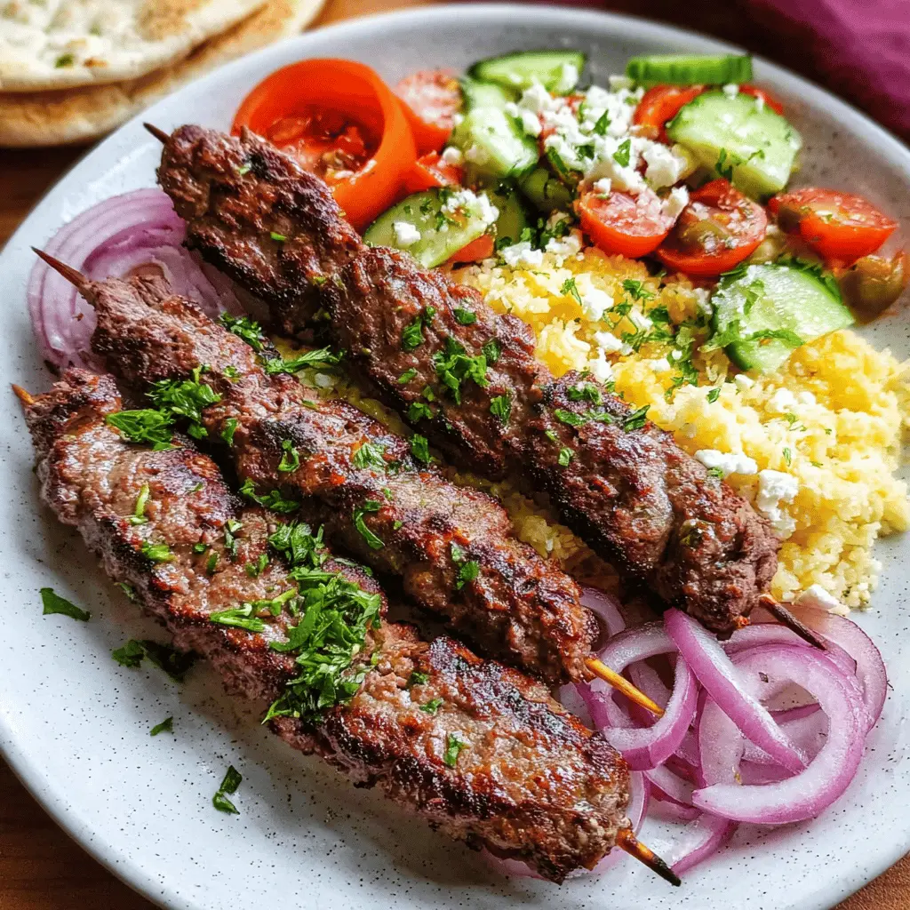 Easy Lebanese Kafta Recipe with Beef or Lamb