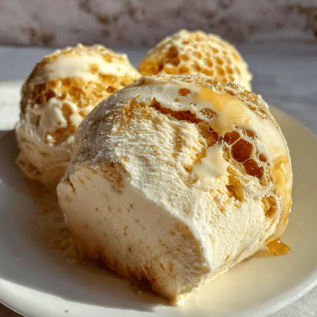Easy Homemade Honeycomb Ice Cream Recipe