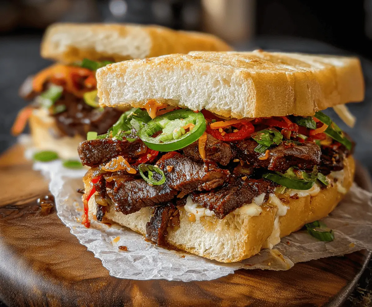 Easy Korean Steak Sandwich Recipe