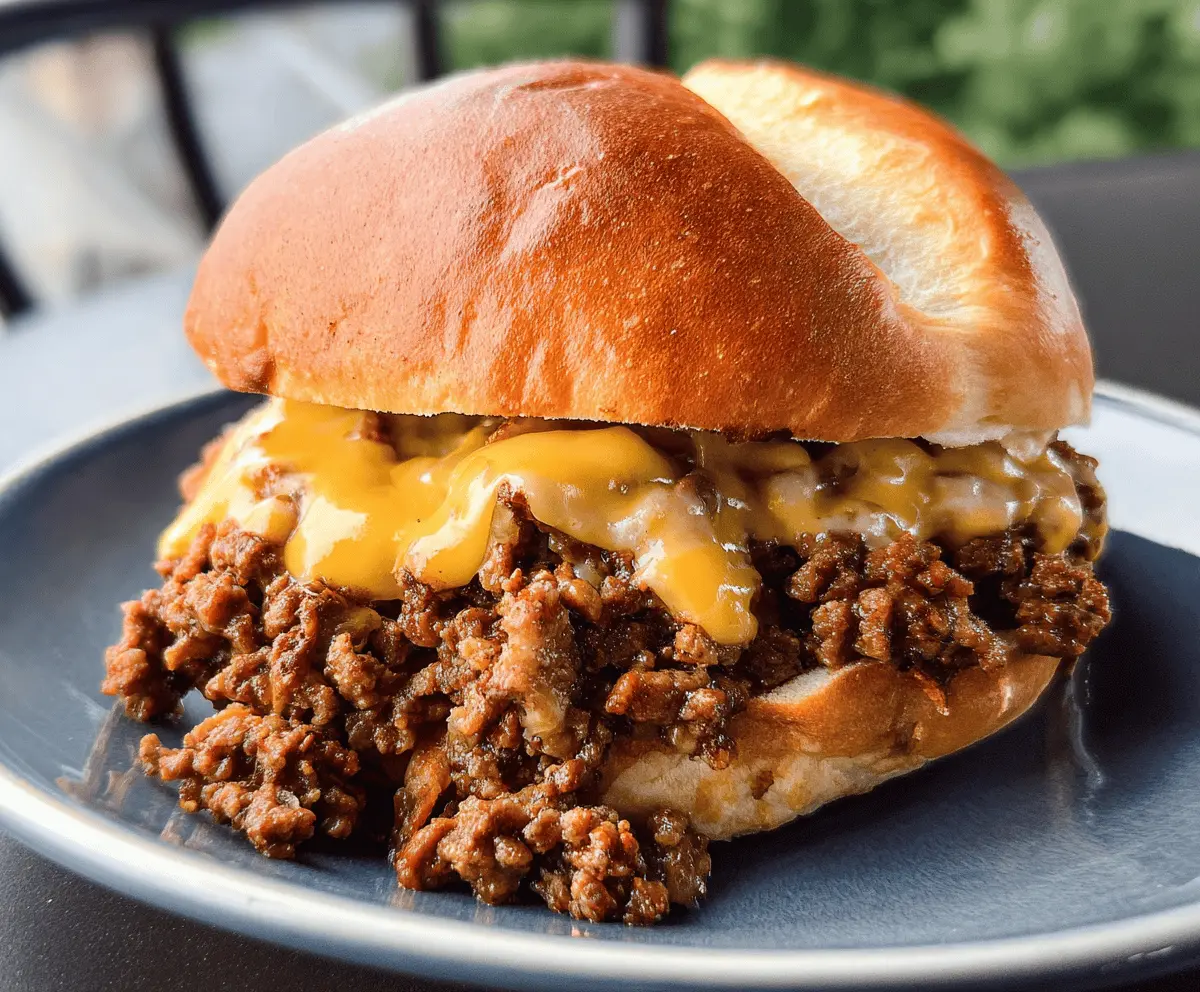 Easy Beer Cheese Sloppy Joes Recipe