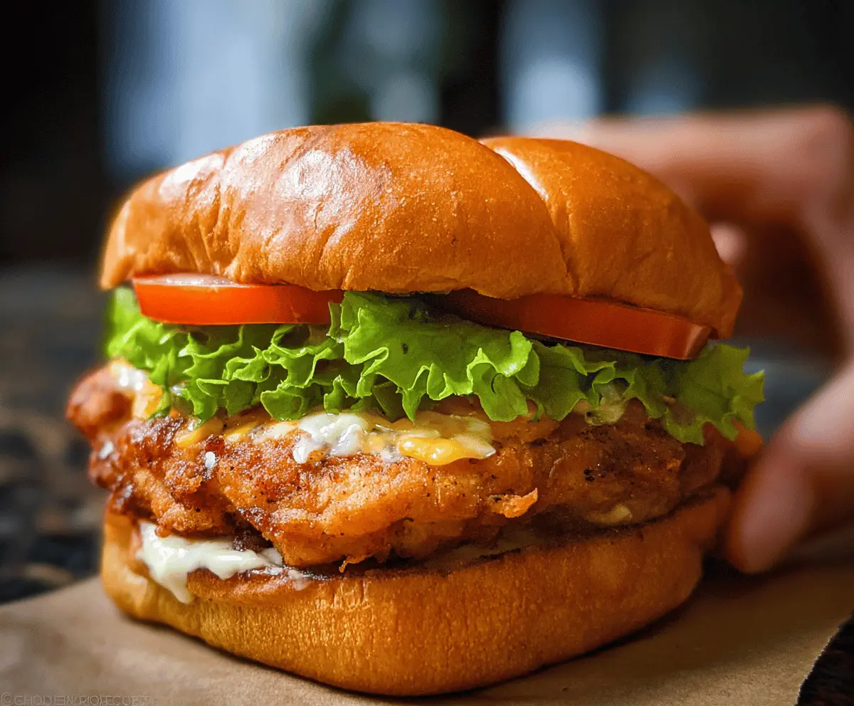 Easy Crispy Chicken Sandwich Recipe