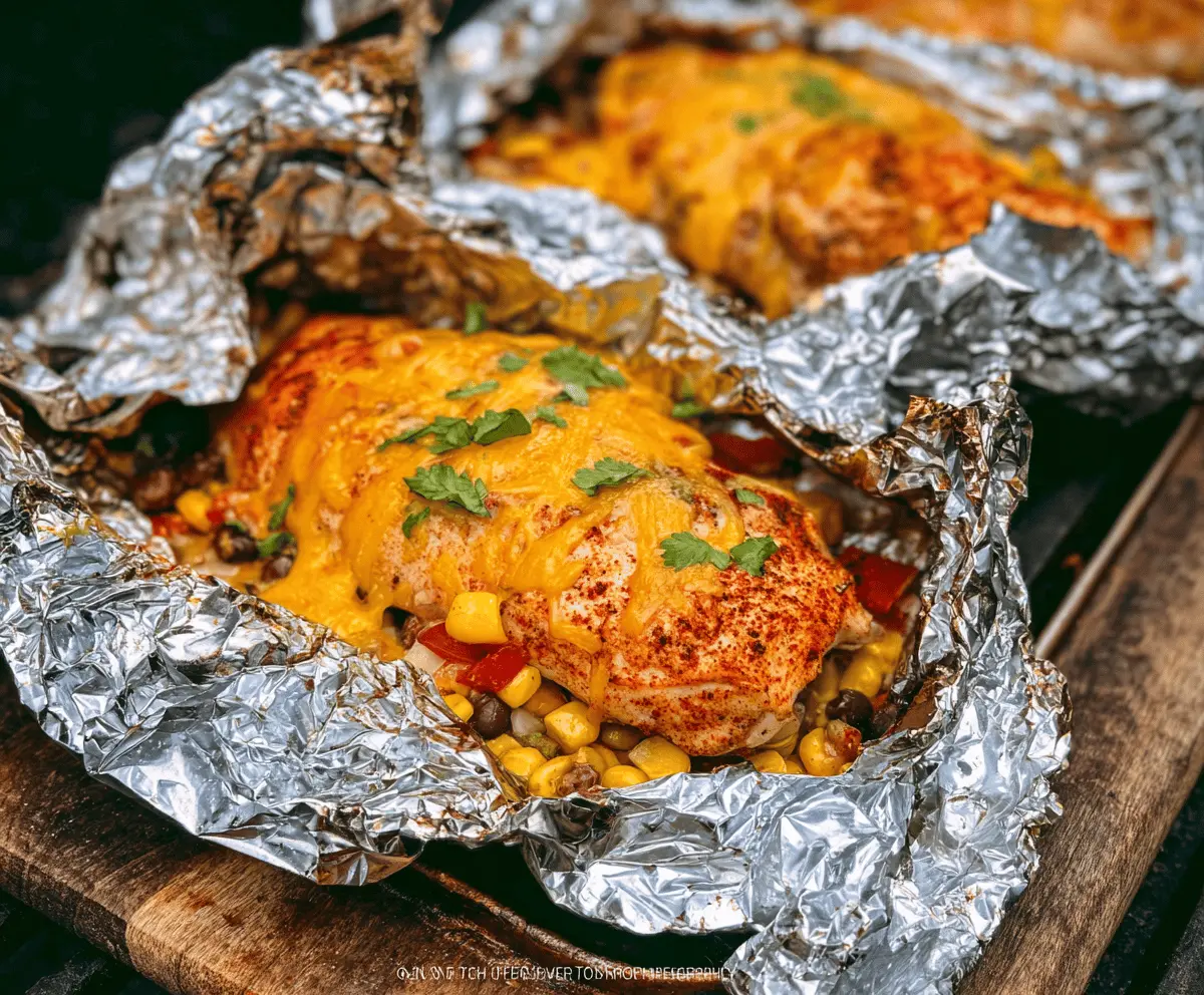 Easy Santa Fe Chicken Foil Packets Recipe