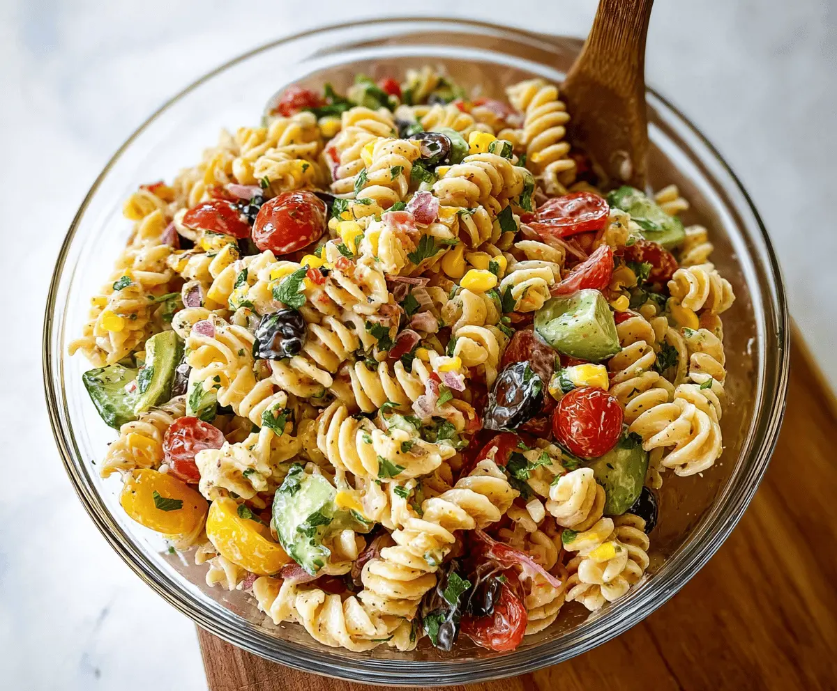 Easy Mexican Pasta Salad Recipe