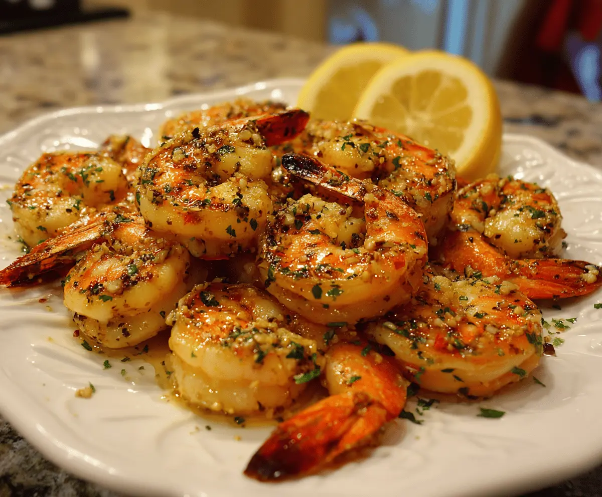 Grilled Lemon Garlic Shrimp