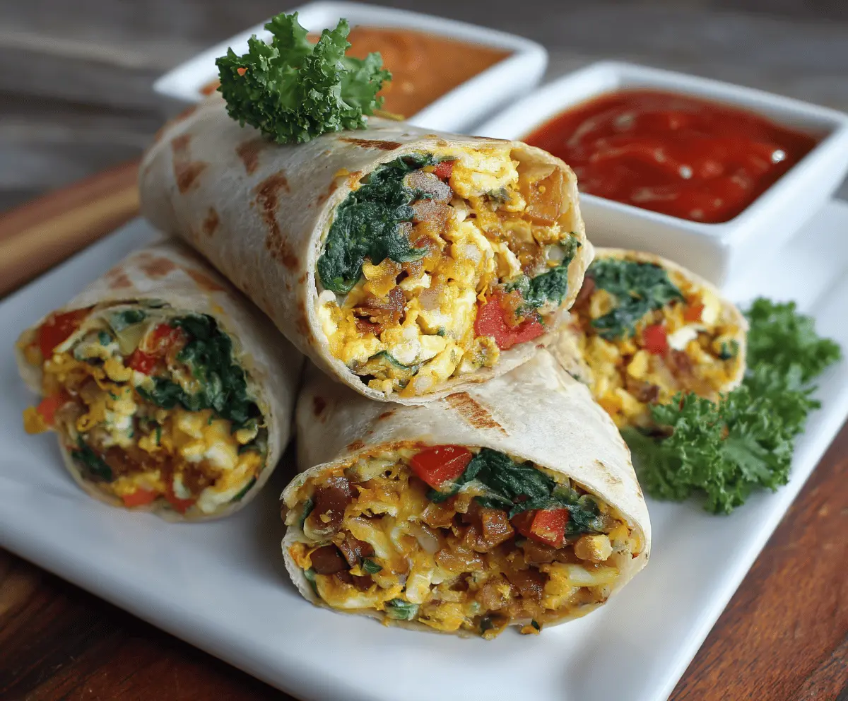 Veggie Breakfast Burritos