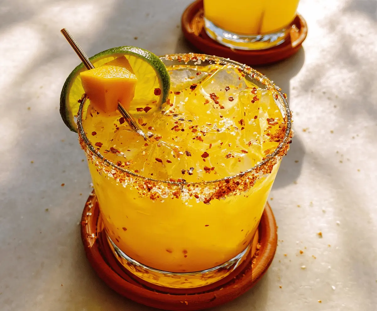 Spicy Mango Margarita with Hot Honey Kick