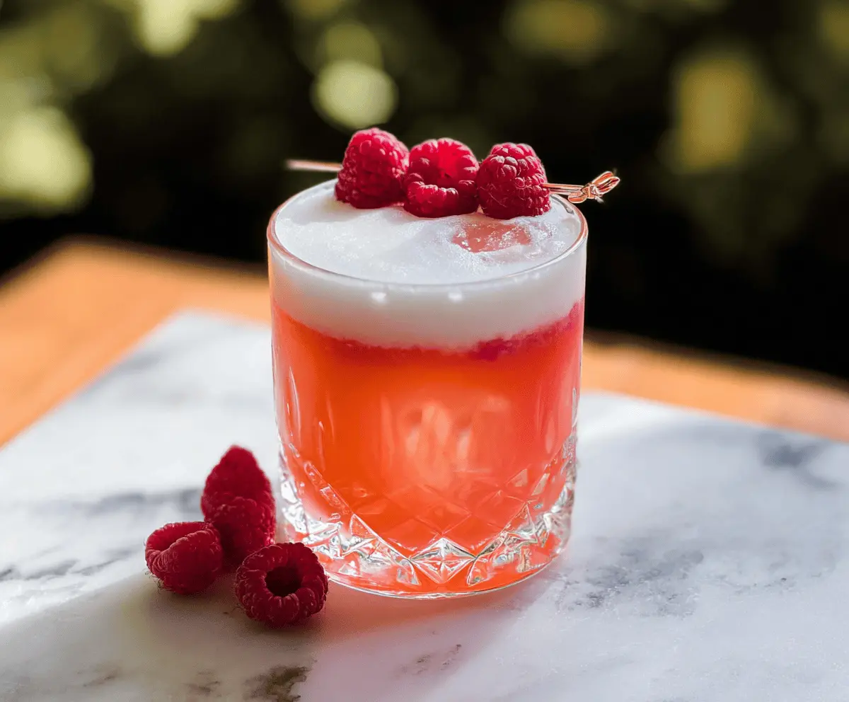 Easy Raspberry Vodka Sour Recipe
