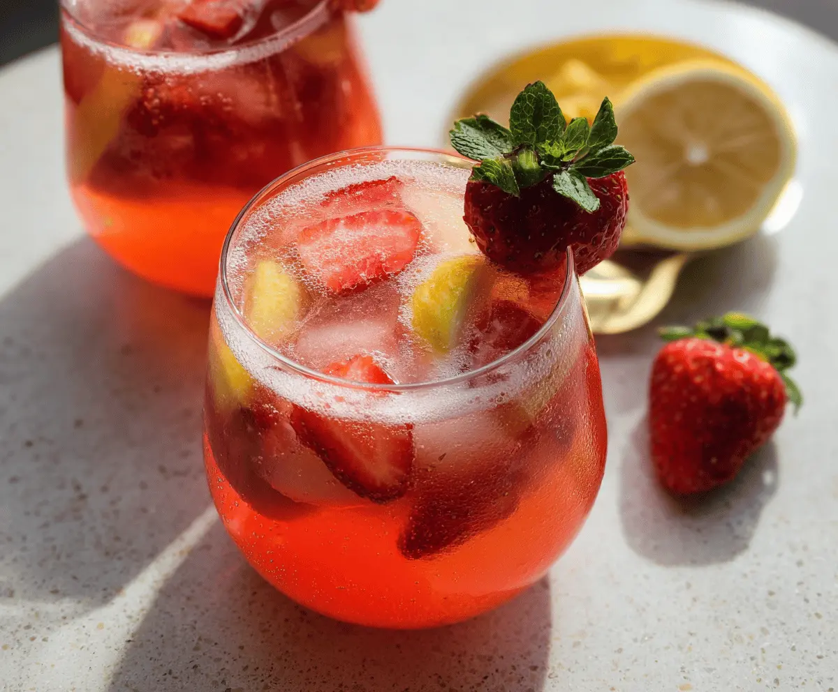 Refreshing Strawberry Lemonade Sangria Recipe