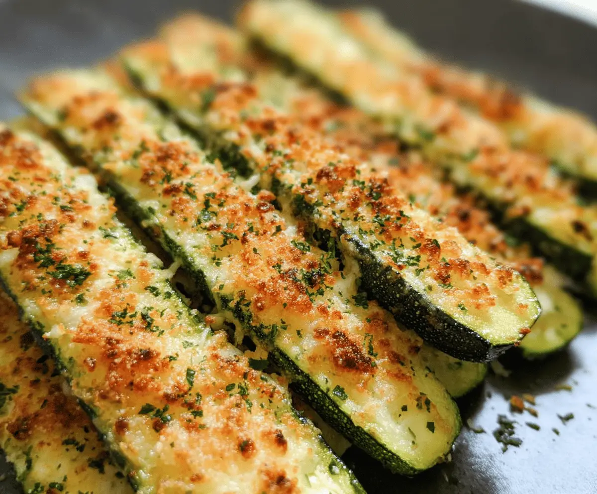 Easy Baked Parmesan Zucchini Recipe