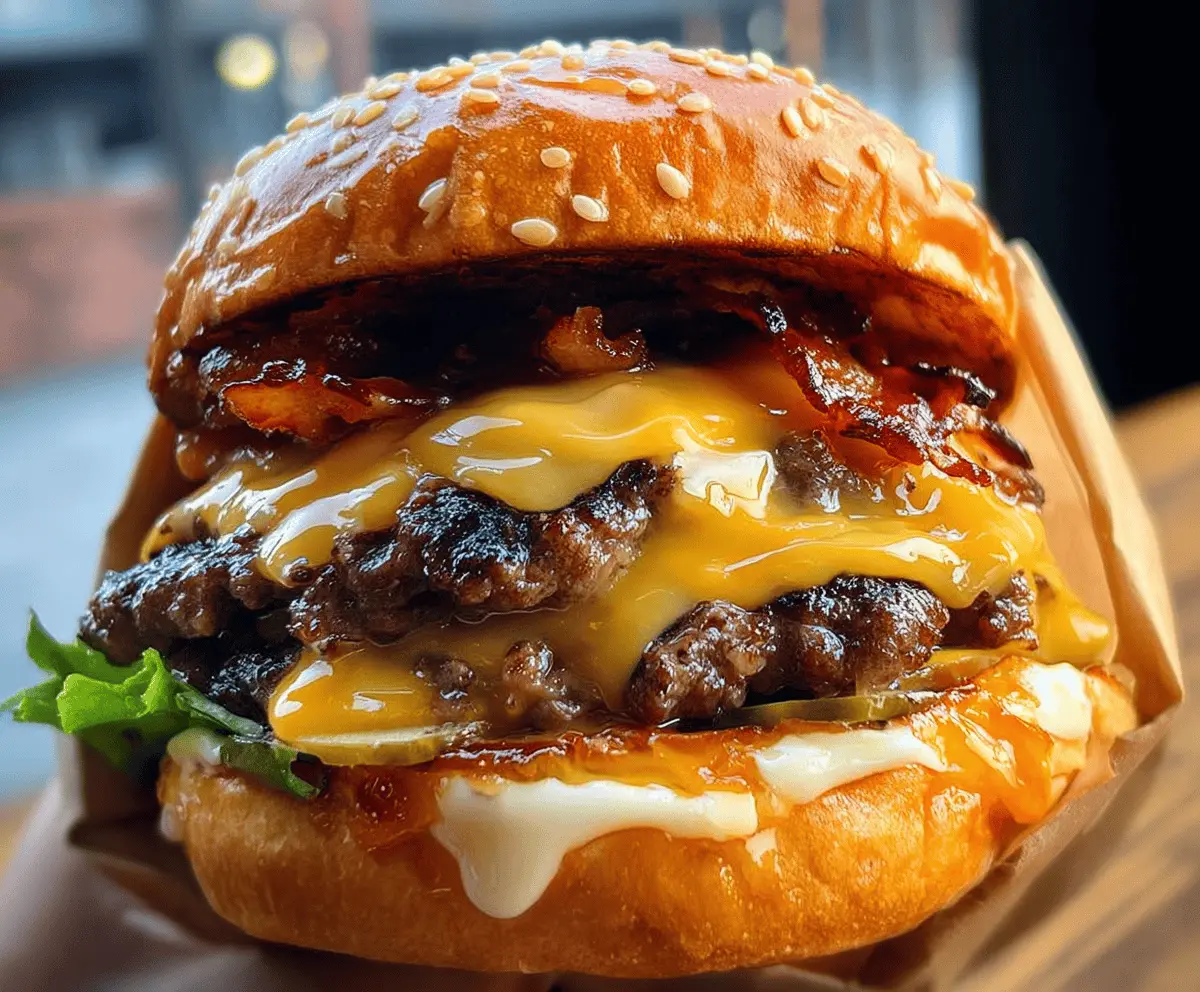Easy Crack Burger Recipe with Cheesy Sauce