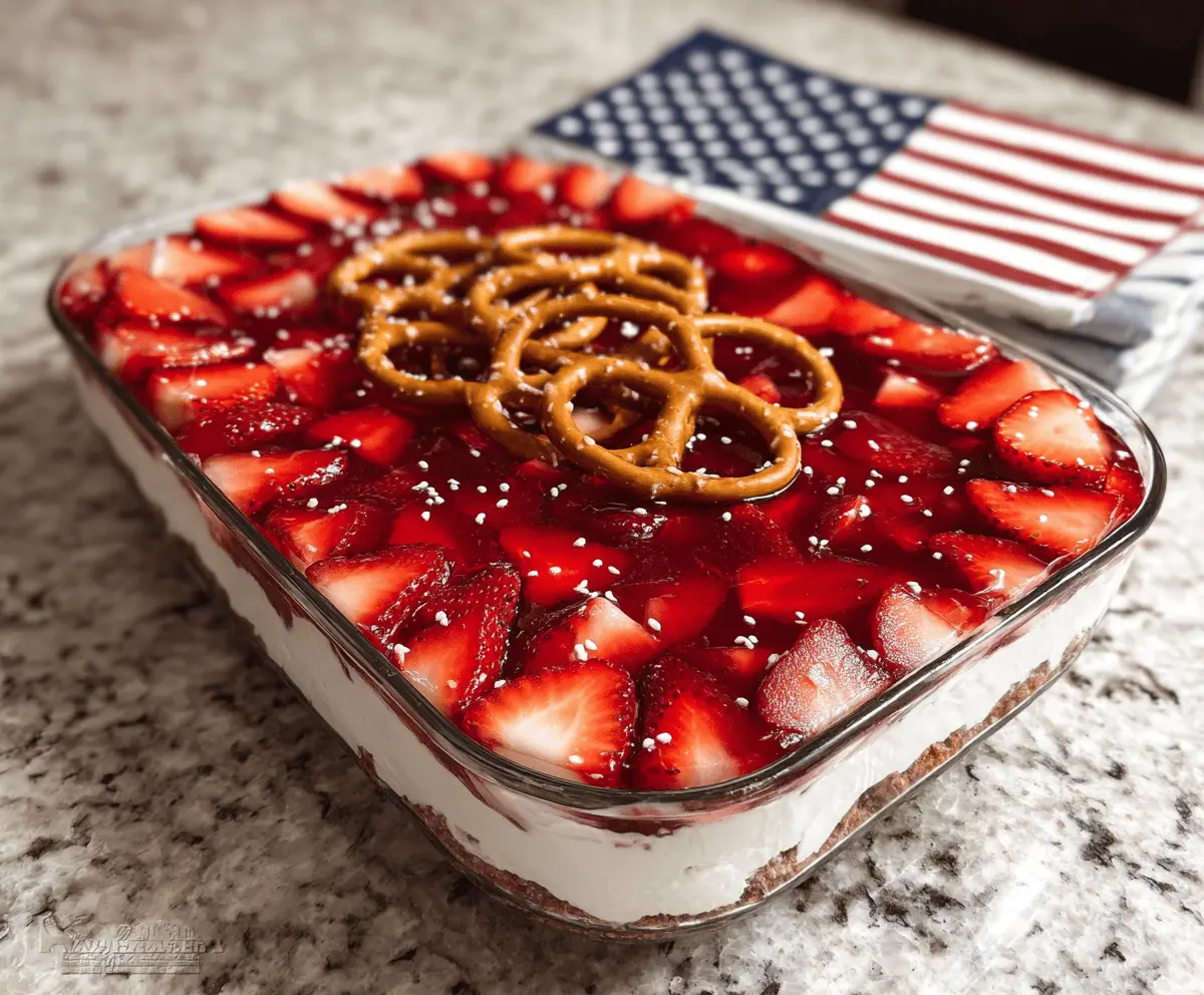 Easy Strawberry Pretzel Jello Salad Recipe