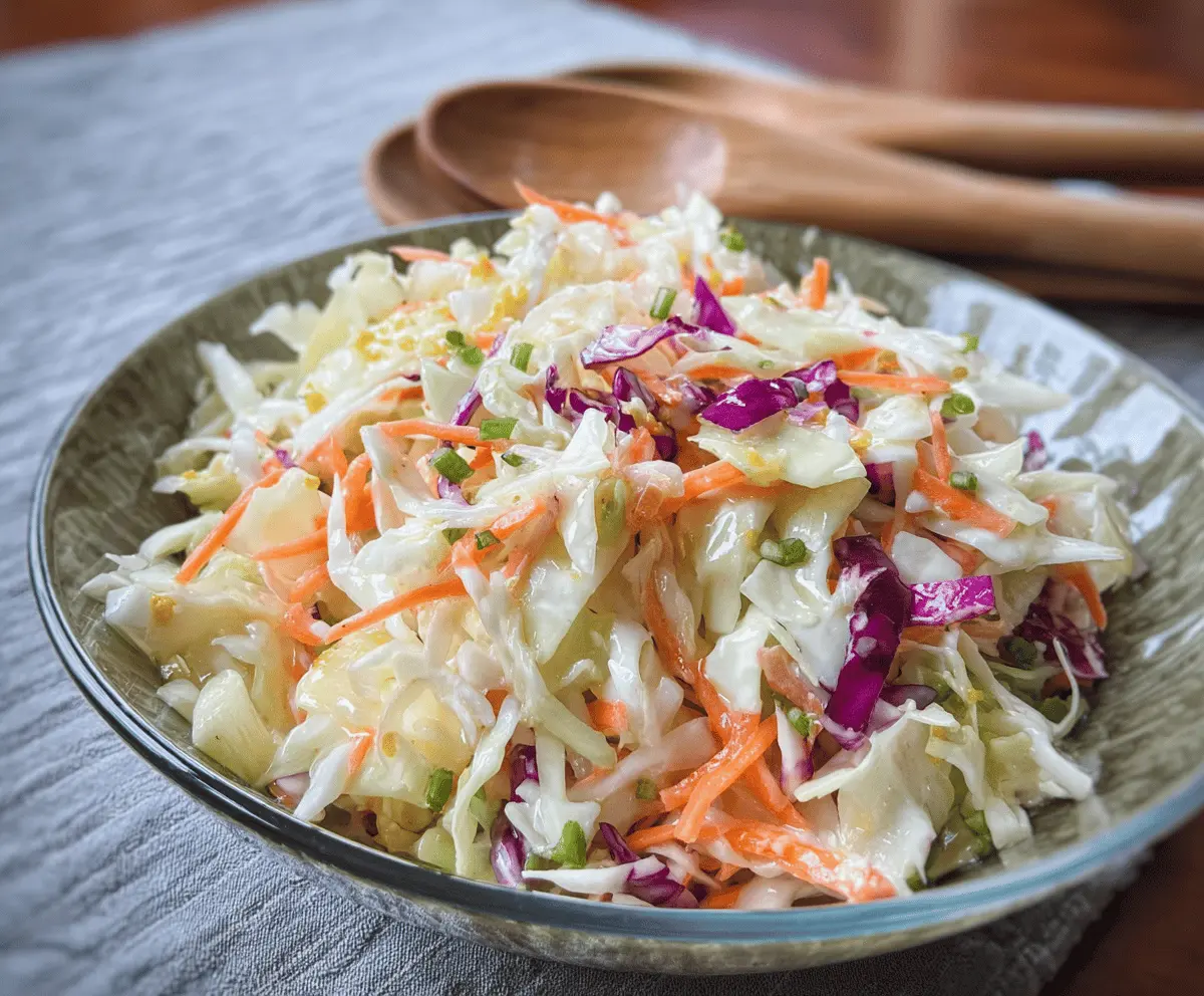 Easy Hawaiian Coleslaw Recipe With Sweet Pineapple