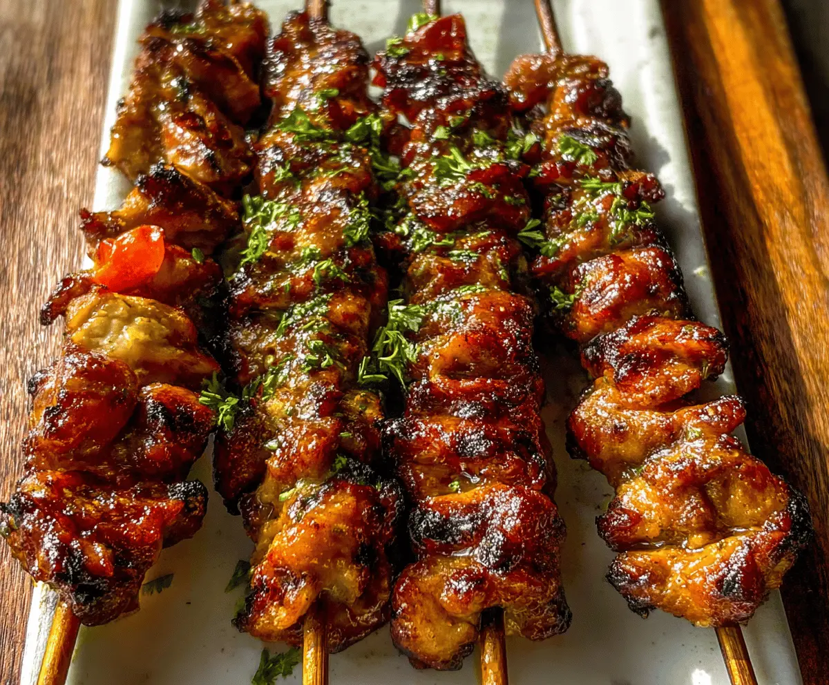 Easy Grilled Thai Chicken Skewers Recipe