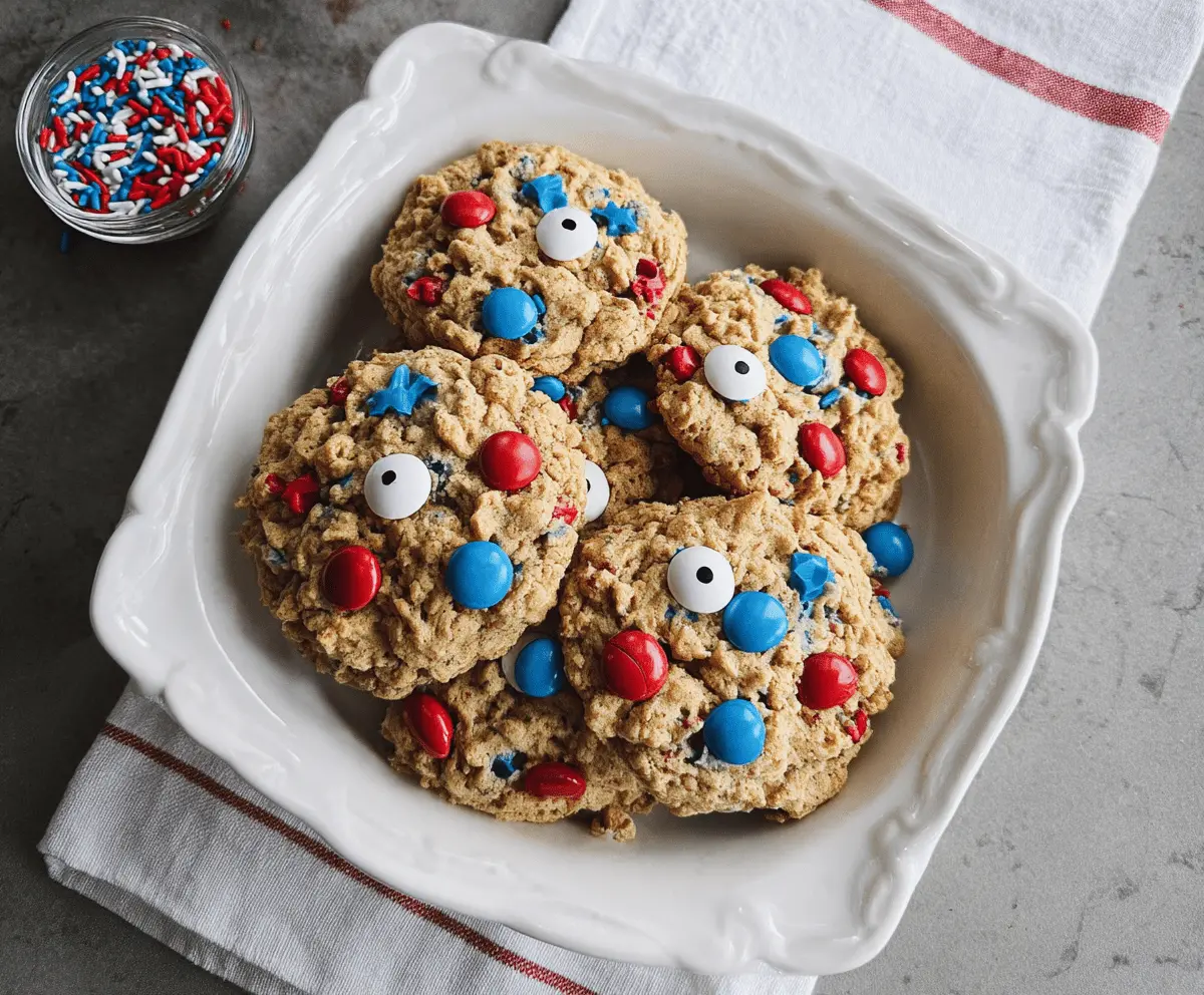 Easy 4th of July Monster Cookies Recipe