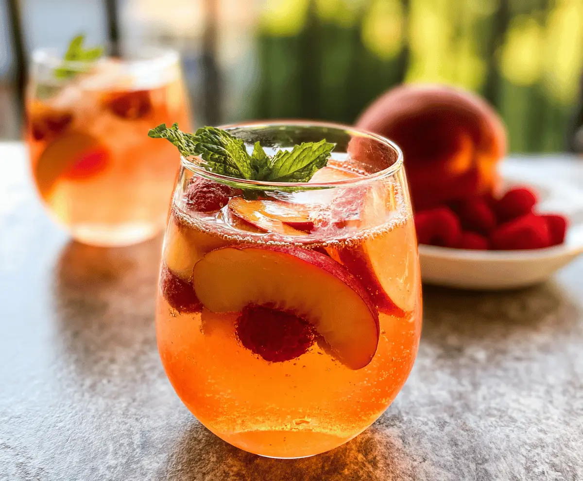 Refreshing Peach Rosé Sangria Recipe