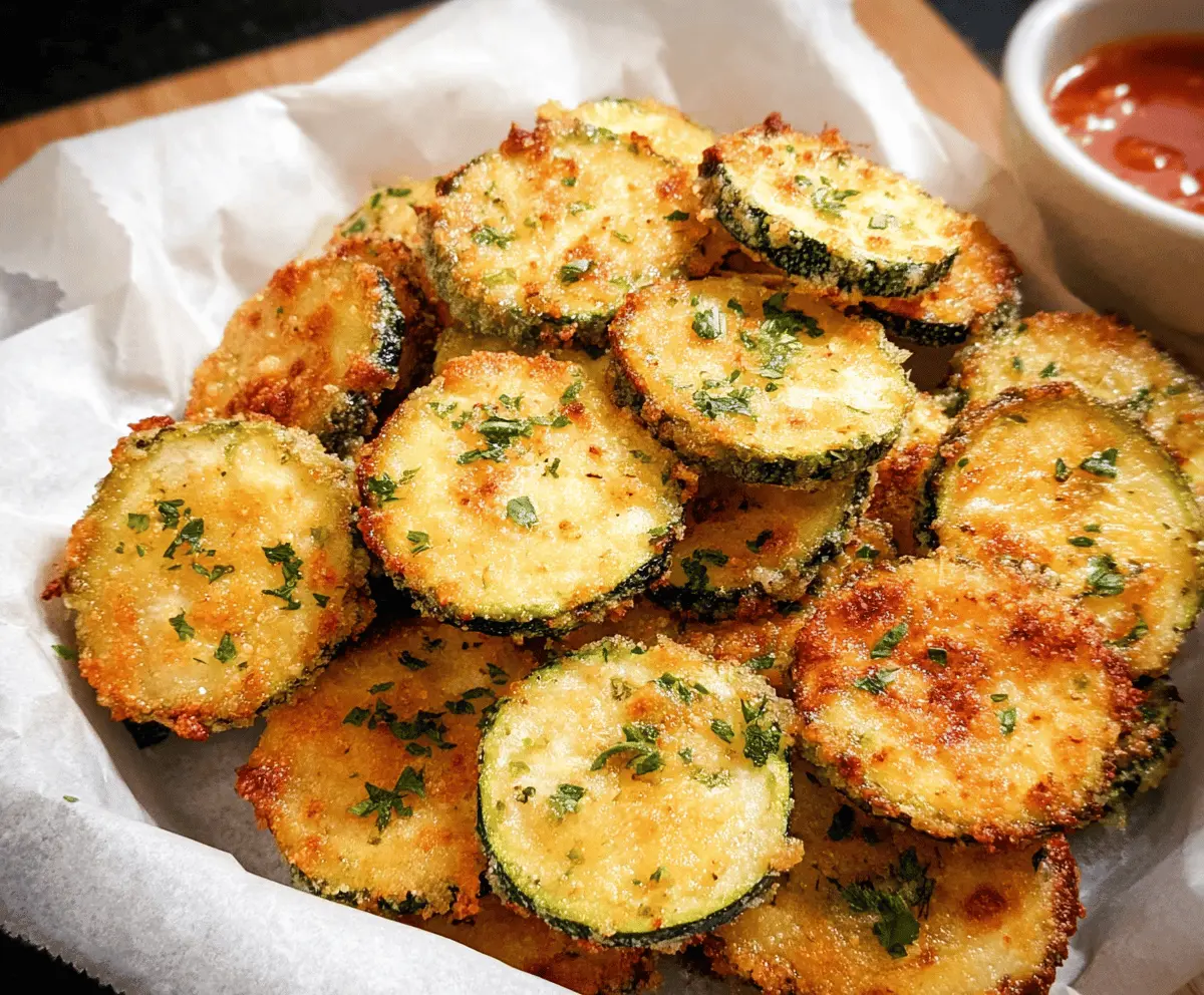 Crispy Baked Zucchini Chips Recipe
