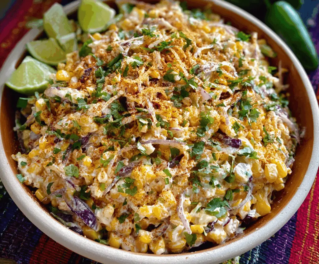 Easy Mexican Street Corn Coleslaw Recipe