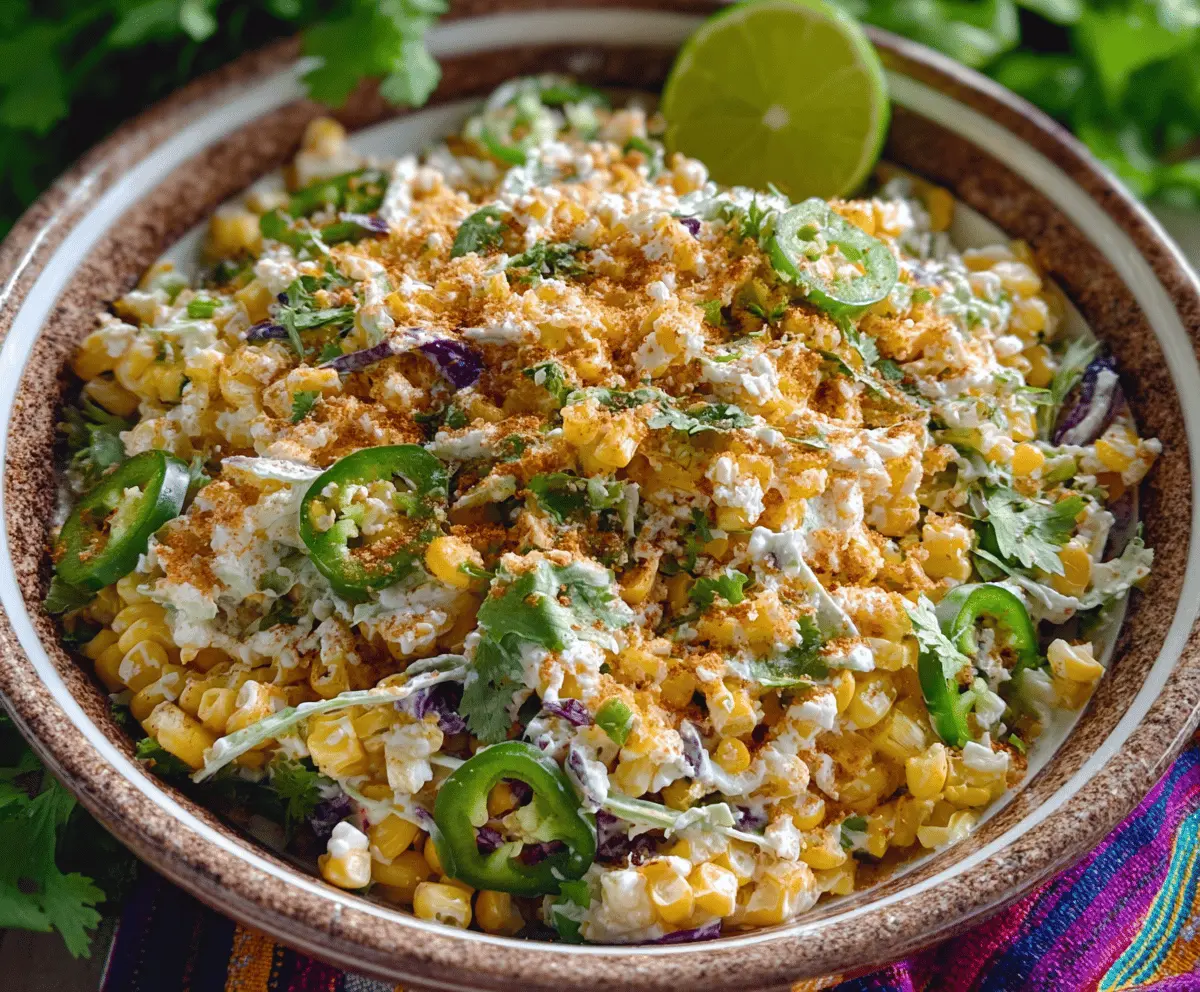 Easy Mexican Street Corn Coleslaw Recipe