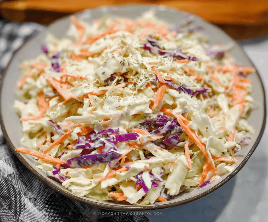 Easy Homemade Coleslaw Recipe with Creamy Dressing