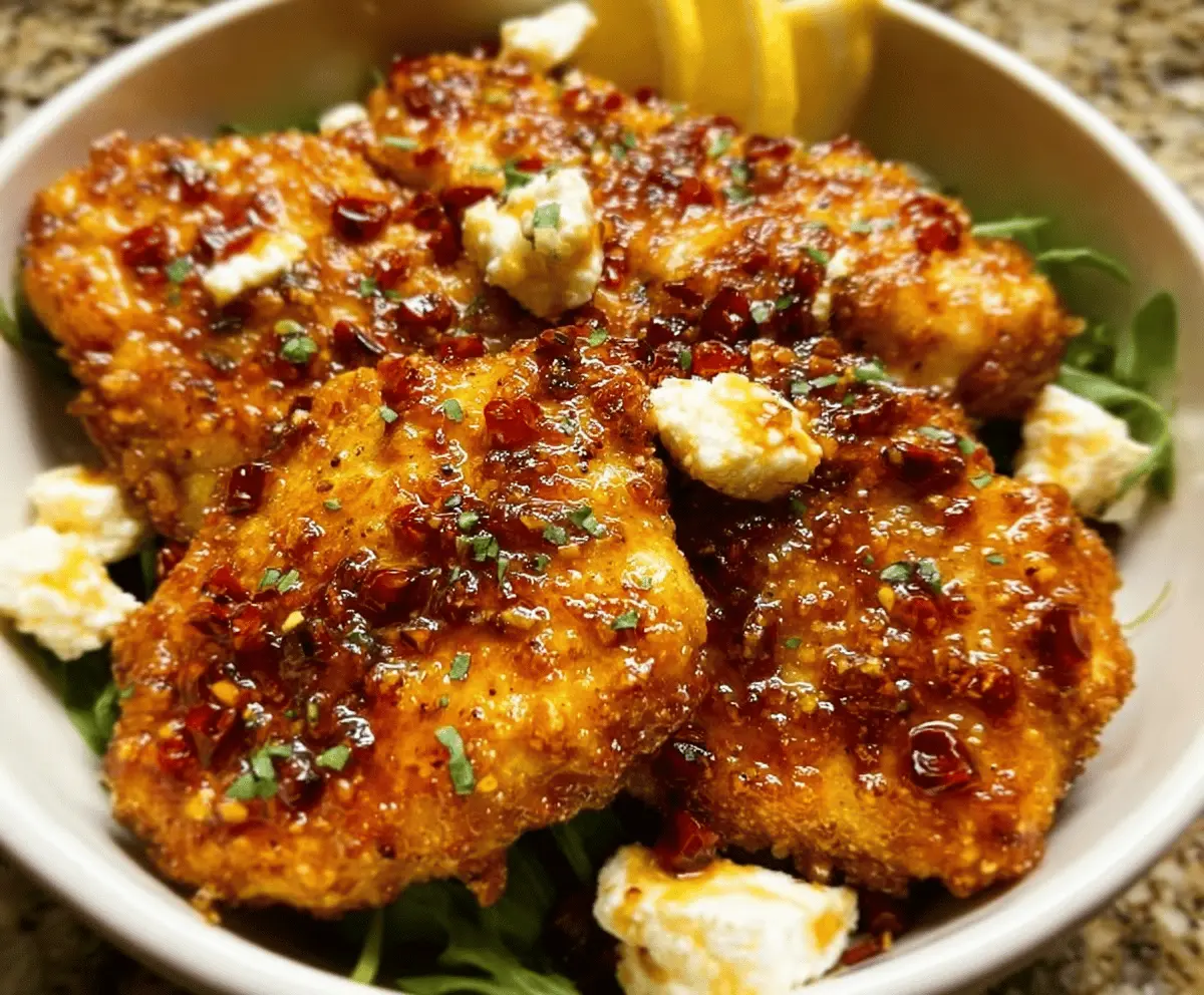 Crispy Hot Honey Feta Chicken Recipe