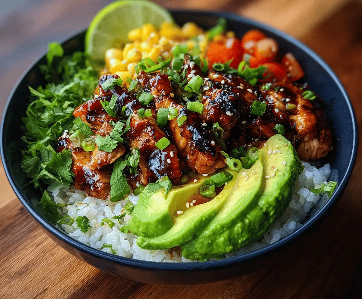 Honey Chipotle Chicken Rice Bowl Recipe