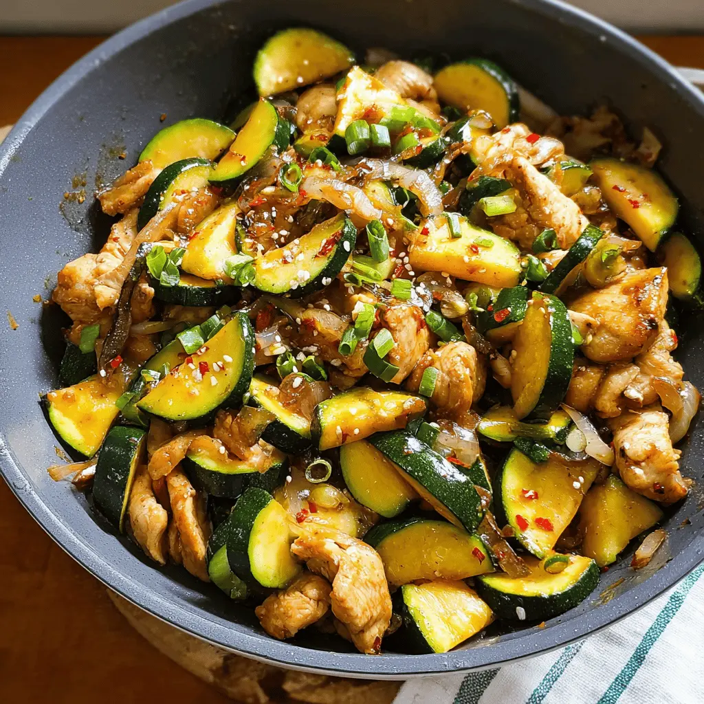 Easy Chicken Zucchini Stir Fry Recipe