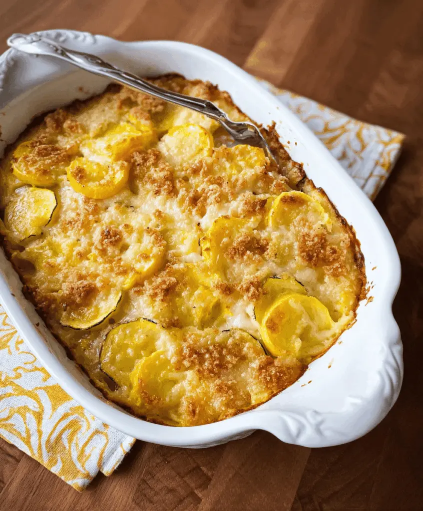 Easy Yellow Squash Casserole Recipe