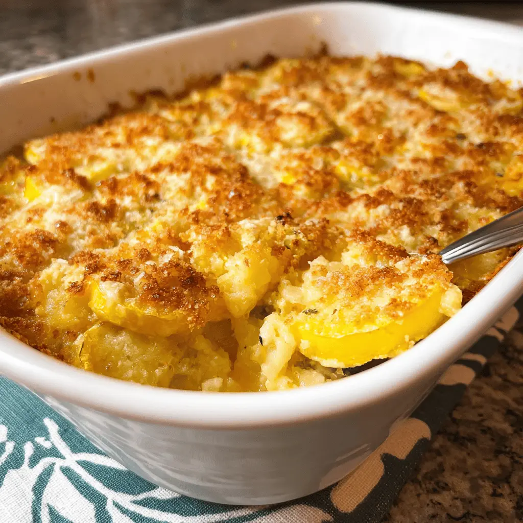 Easy Yellow Squash Casserole Recipe