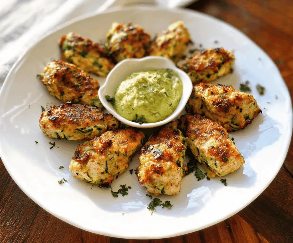 High Protein Chicken Zucchini Poppers Recipe