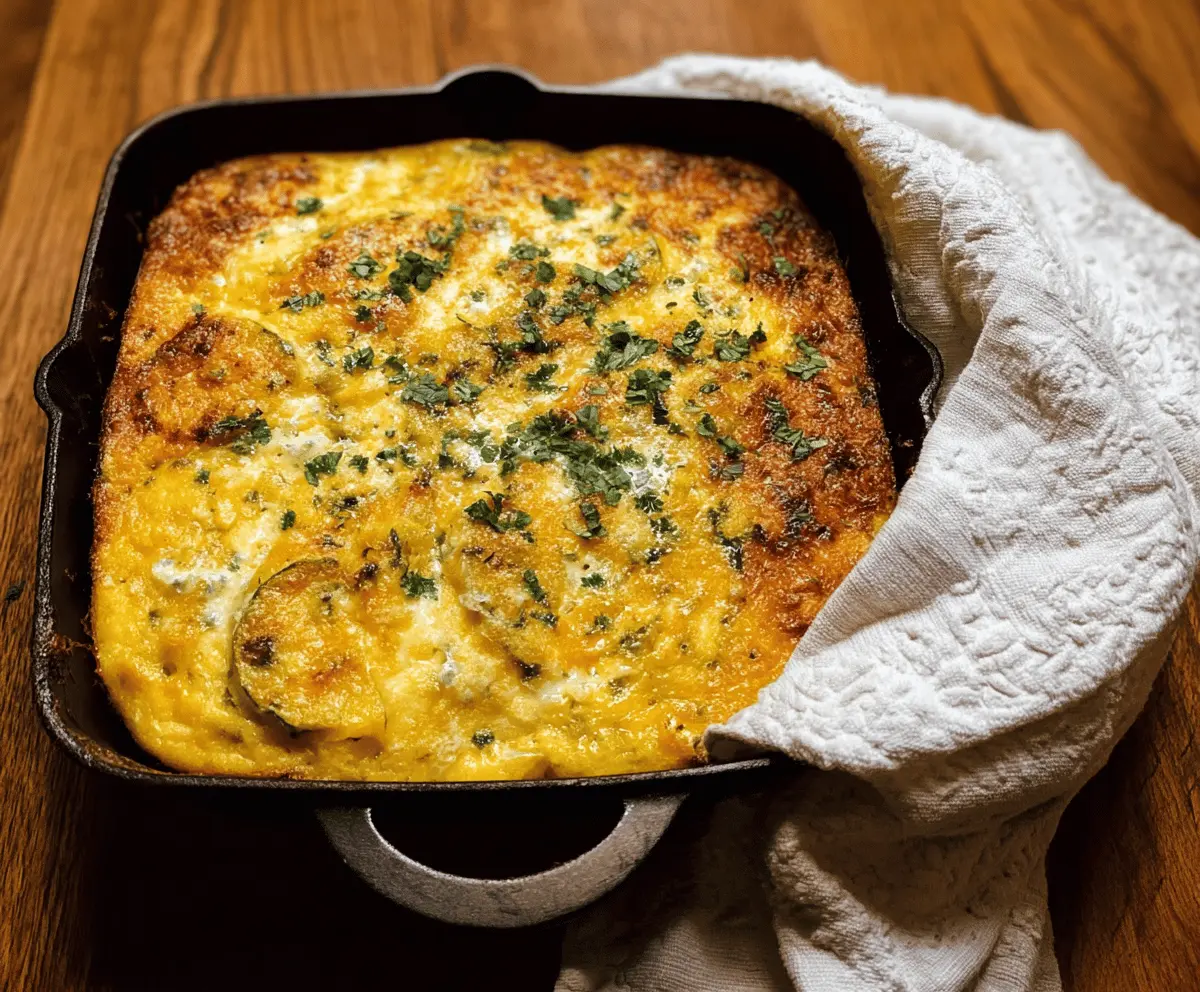 Easy Green Chile Yellow Squash Casserole Recipe